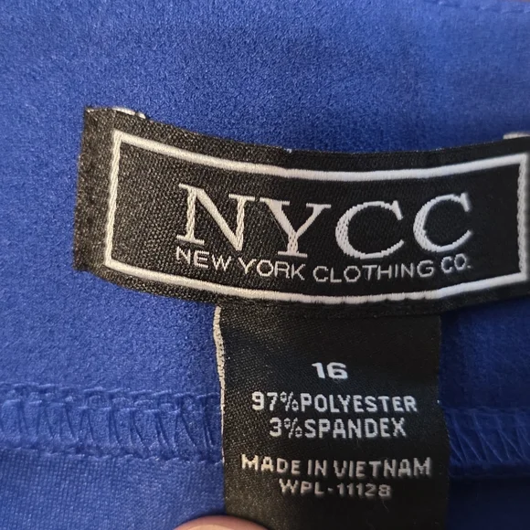 Elegant Women's Wide Leg Pants in Royal Blue - Picture 5 of 6